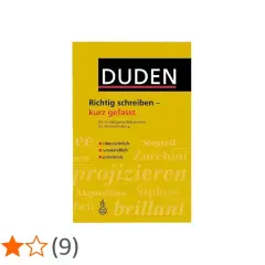 Duden-Buch "Richtig schreiben – kurz gefasst". Mit Begriffen wie "Stegreif" und "projizieren" hilft es, die Rechtschreibung zu meistern.