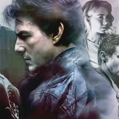 Ethan Hunt und sein Team in einer Collage, die die Mission Impossible reihenfolge andeutet.