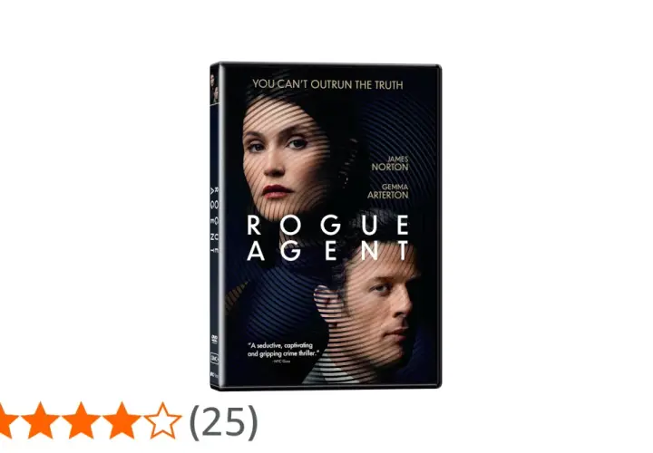 DVD-Hülle des Films "Rogue Agent" mit James Norton und Gemma Arterton. Ein spannender Thriller, der die Wahrheit aufdeckt.