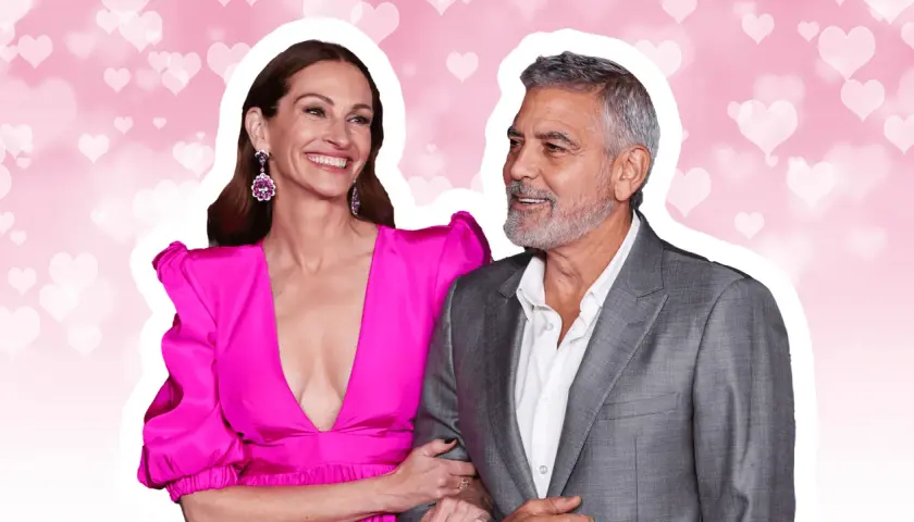 Julia Roberts und George Clooney strahlen auf dem Weg zu ihrem "Ticket ins Paradies".
