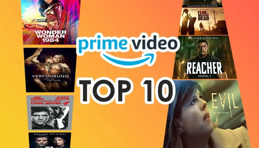 Prime Video zeigt die top 10 filme aktuell: Wonder Woman 1984, The Boys, Reacher, Evil, Lethal Weapon und mehr.