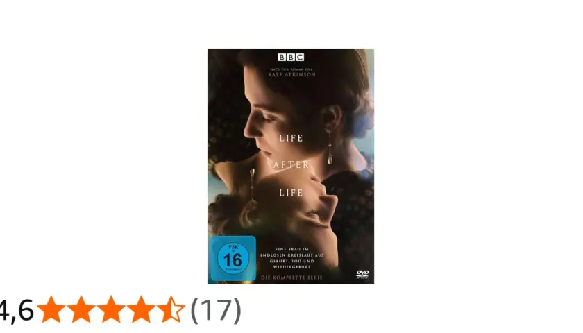 DVD-Cover der Serie "Life after life". Eine Frau erlebt Geburt, Tod und Wiedergeburt im ewigen Kreislauf.