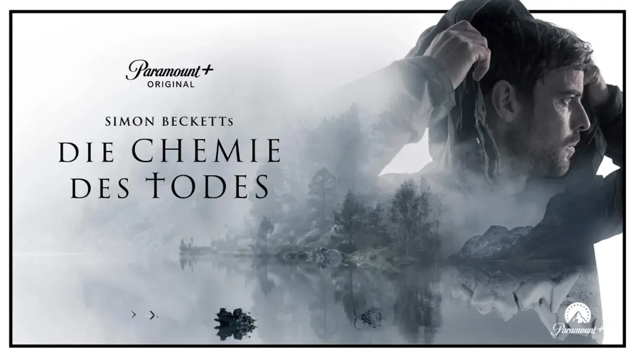 Die Serie "Die Chemie des Todes" von Simon Beckett: Ein Mann im Nebel, eine mysteriöse Landschaft und die Suche nach Antworten.