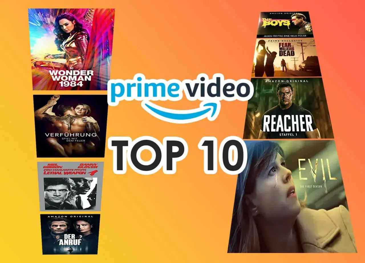 Prime Video zeigt die top 10 filme aktuell: Wonder Woman 1984, The Boys, Reacher, Evil, Lethal Weapon und mehr.
